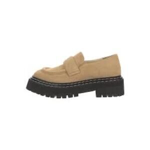 Proenza Schouler NIB Sucal Lug Sole Suede Loafer in Sand Size 39.5